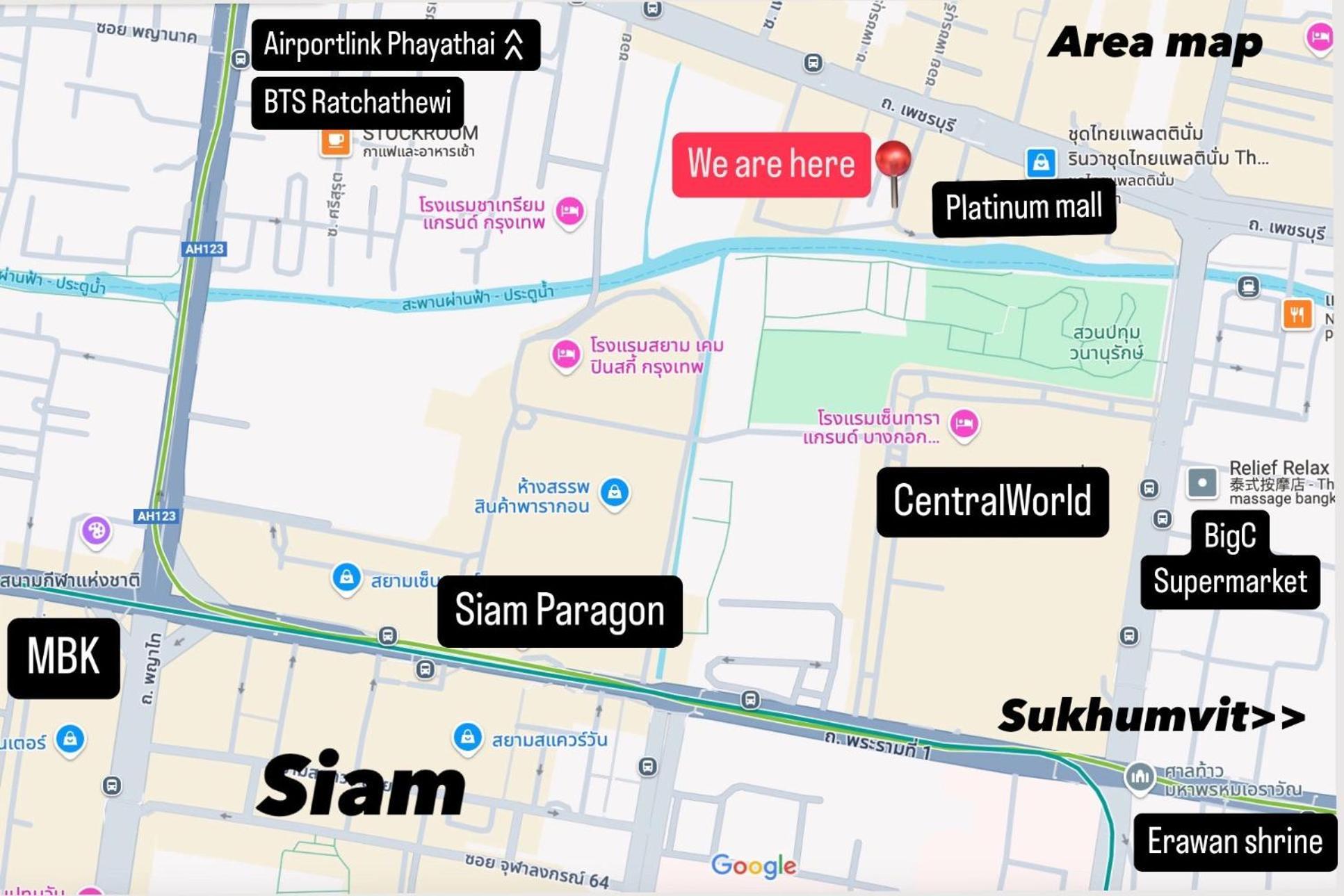 Platinum Deluxe Shopping Apartments Bangkok Luaran gambar